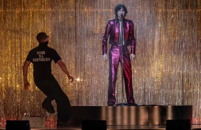 Sombr BRIT Awards stage invasion was a stunt