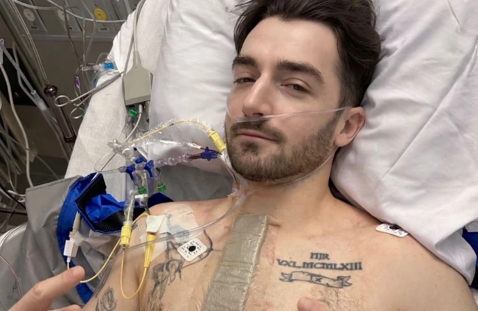 Daniel Neeson in hospital / © Instagram