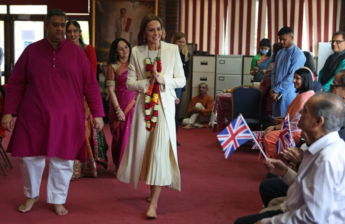 Catherine, Princess of Wales in Leicester