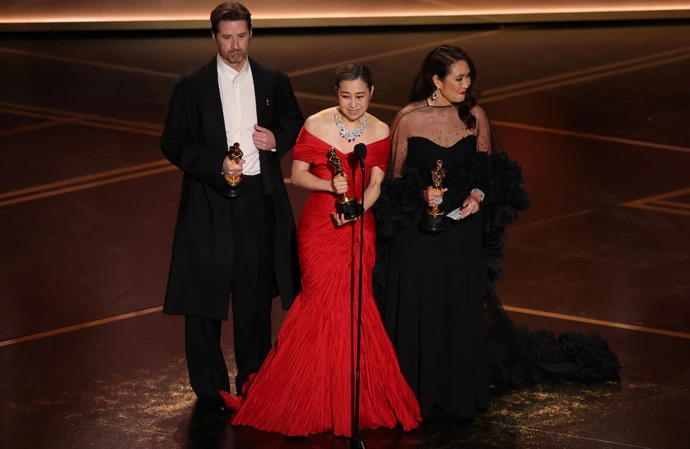 Chris Appelhans, Maggie Kang and Michelle Wong - Oscars 2025 - Getty - Los Angeles