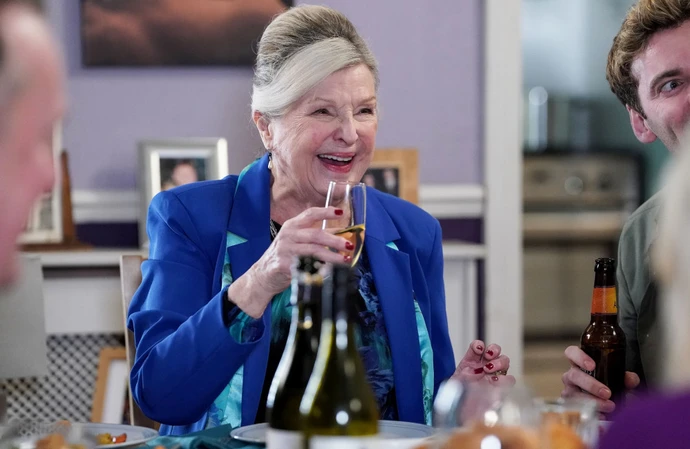 Ann Mitchell as Cora Cross in March 2026