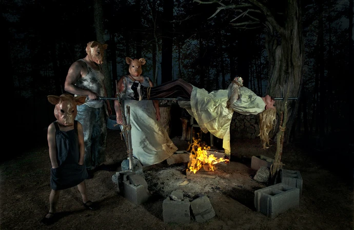 Brocarde in jaw-dropping spit-roast stunt