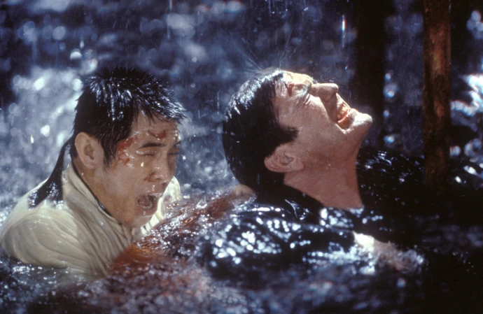 Jet Li with Mel Gibson in Lethal Weapon 4