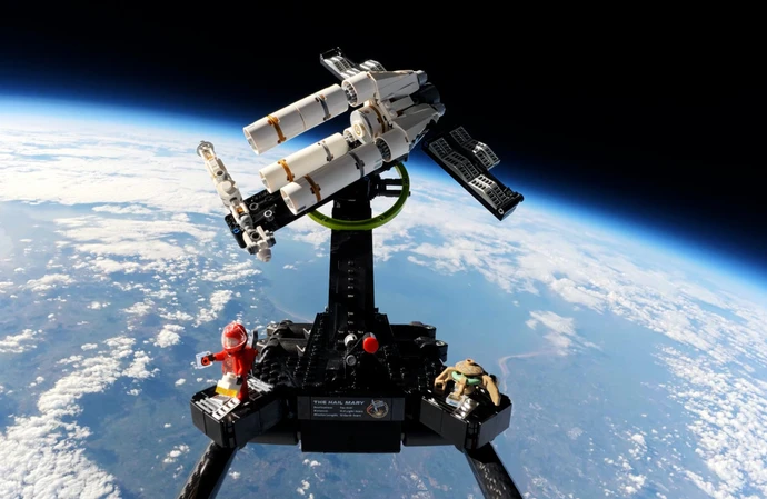 The Project Hail Mary LEGO was sent into space