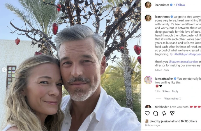 LeAnn Rimes + Eddie Cibrian's anniversary full of 'tears and worry' amid 'heart-wrenching' goings on