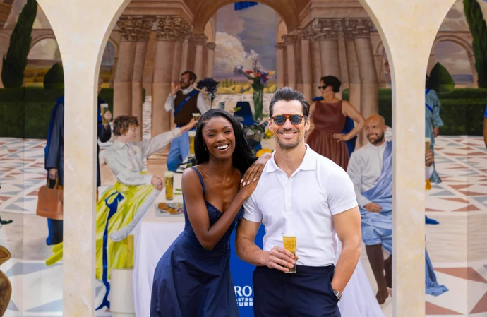David Gandy and Leomie Anderson for Peroni