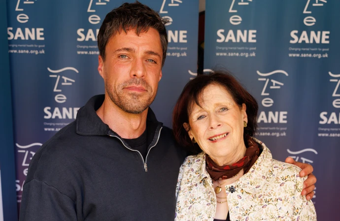 SANE ambassador Olly Rix with charity founder-and-CEO Marjorie Wallace CBE, Countess Skarbek / © Akash Maru Photography