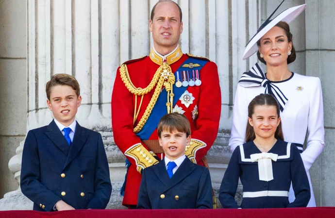 William, Prince of Wales, Catherine, Princess of Wales, Prince George, Prince Louis and Princess Charlotte