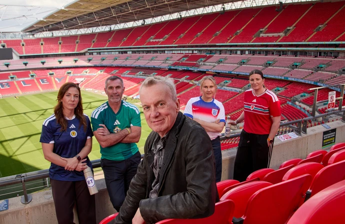 Frank Skinner has teamed up with footballing legends (c) James Redlund for BT