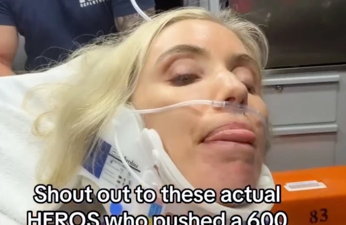 Laura Clery feared she was going to die after a 600lb fridge reportedly toppled onto her inside her home