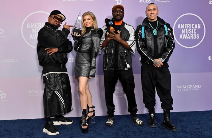 Fergie reunited with  will.i.am, APL.DE.AP and Taboo as Rock That Boy was honoured