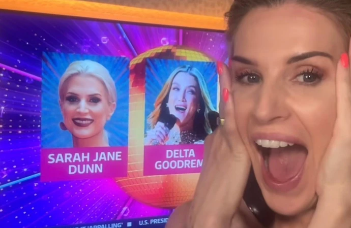 Sarah Jayne Dunn reacting to being a part of Good Morning Britain's Strictly Come Dancing 2026 rumoured line-up / © Instagram