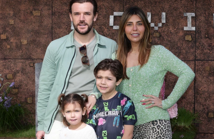 Nathan Massey, Cara De La Hoyde and their children, Freddie and Delilah