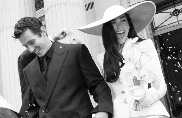 Dua Lipa and Callum Turner tie the knot / Credit: Madison Phipps