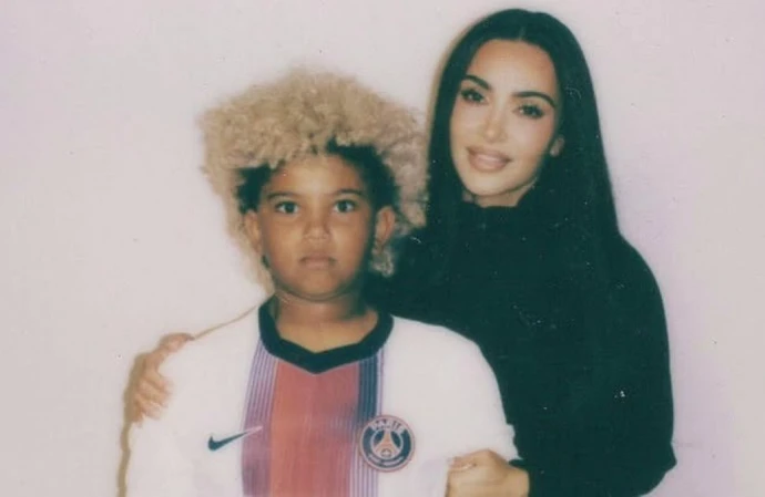 Kim Kardashian and son Saint - 4th June 2026 - Instagram - Nike campaign behind the scenes