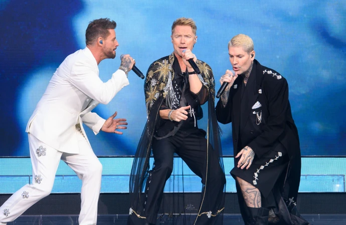 Boyzone on stage in London