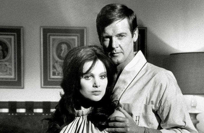 Madeline Smith and Roger Moore in Live and Let Die
