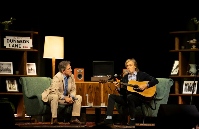 Rob Brydon and Paul McCartney in conversation at London's Roundhouse