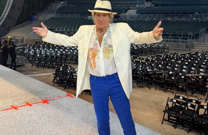 Sir Rod Stewart on stage at the North Island Credit Union Amphitheatre / © Instagram