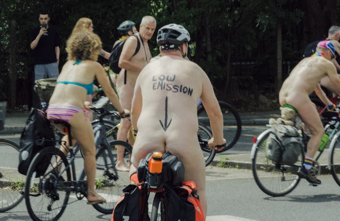 World Naked Bike Ride in London / Credit: Ryohey Nakayama / FAMOUS