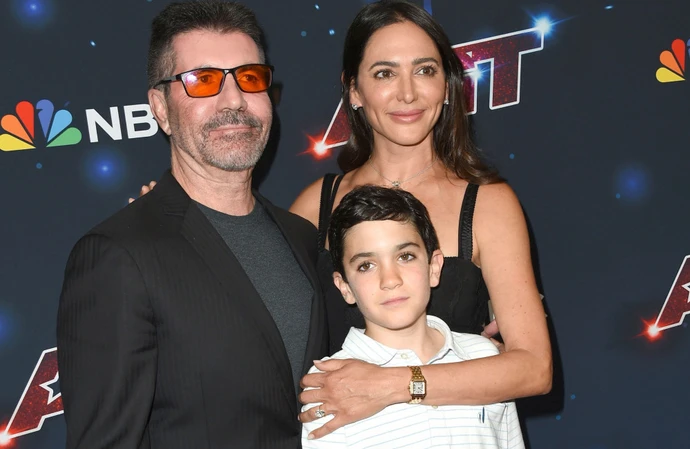 Simon Cowell, Lauren Silverman, and Eric Cowell