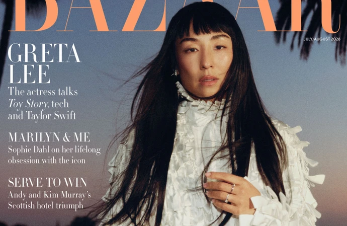 Greta Lee covers Harper's Bazaar UK © Olivia Malone