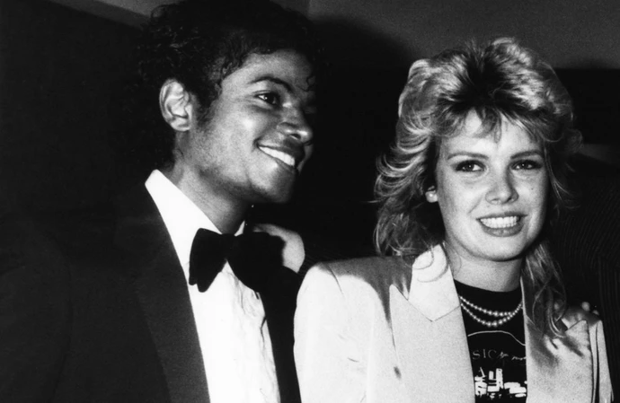 Kim Wilde and Michael Jackson at the 1983 Brit Awards
