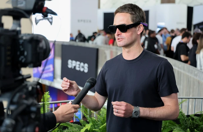 Snap CEO Evan Spiegel at the Specs unveiling