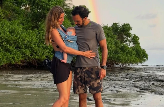 Gisele Bündchen has been accused of snubbing her ex Tom Brady as she paid tribute to husband Joaquim Valente on Father’s Day