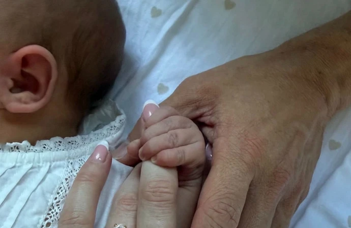 Jack P. Shepherd and wife Hanni Treweek's baby / © Instagram