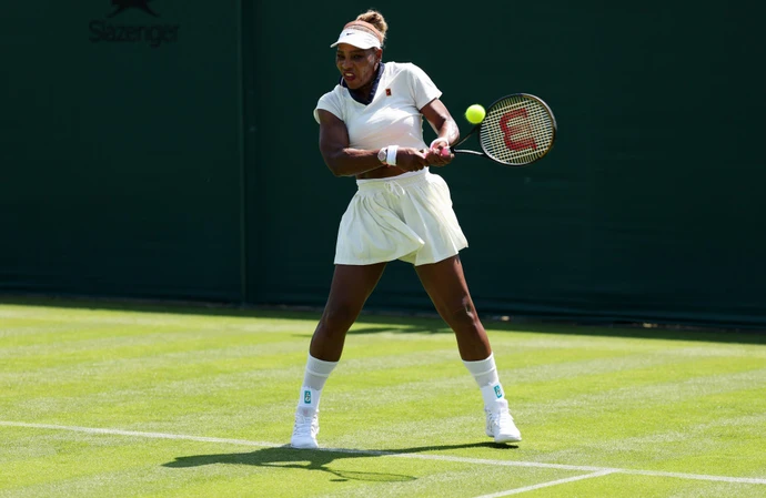 Serena Williams has joked “Mama’s always watching” after her daughters Olympia and Adira found themselves surrounded by giant photographs of their tennis superstar mother during a shopping trip to Nike