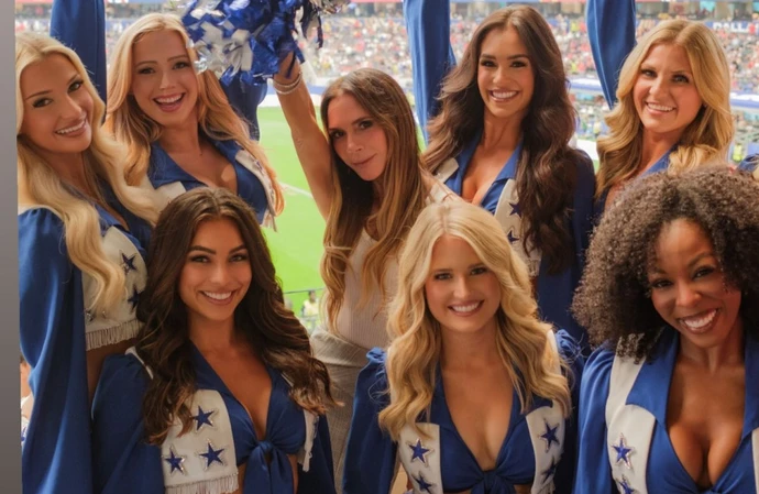 Victoria Beckham fangirls over the Dallas Cowboy Cheerleaders