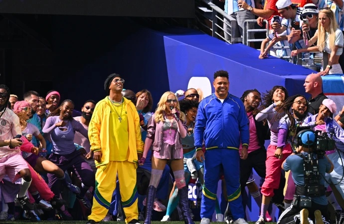 Madonna joined by Brazilian football royalty 