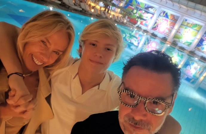 Adriane Galisteu, Vittorio e Alexandre Iódice - reprodução Instagram