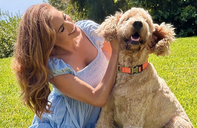 Eva Mendes and new dog Charlie