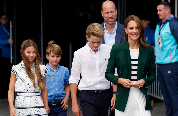 The Wales family at the Commonwealth Games