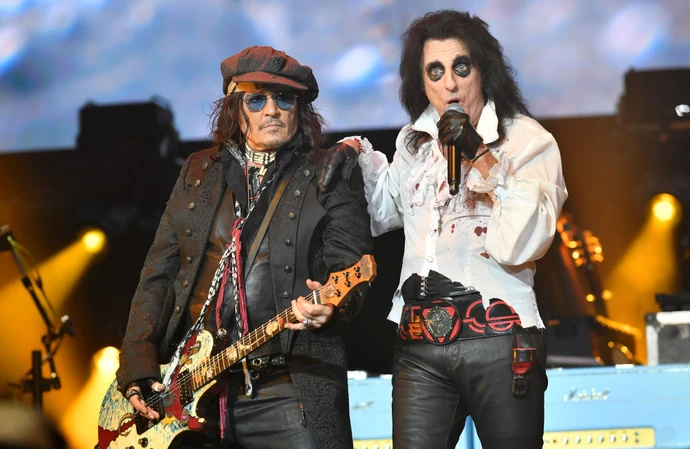 Alice Cooper and Johnny Depp will swap the rock stage for the film festival spotlight next month as the story behind their star-packed Hollywood Vampires supergroup opens the 42nd Boston Film Festival