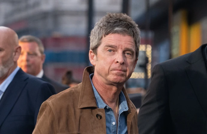 Noel Gallagher on the black carpet at the Oasis: Don't Look Back in Anger premiere in London