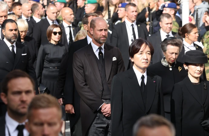 Prince William joined mourners at King Harald V of Norway's funeral