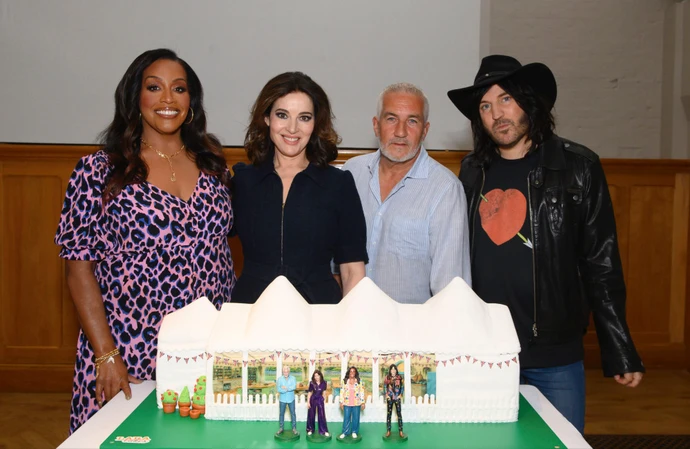 (L-R) The Great British Bake Off's Alison Hammond, Nigella Lawson, Paul Hollywood and Noel Fielding