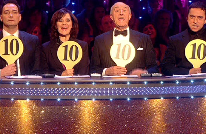 Dame Arlene Phillips with her fellow judge Craig Revel Horwood on Strictly Come Dancing in December 2008