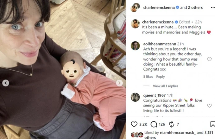 Peaky Blinders star Charlene McKenna gives birth to baby girl and reveals adorable name