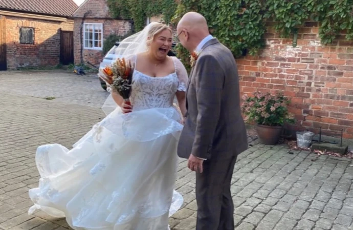 Gregg Wallace and Libby Wallace on her wedding day / © Instagram