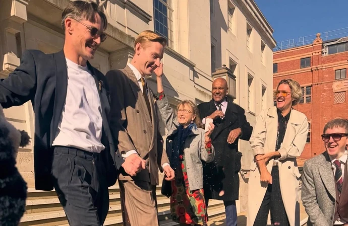 Dan Gillespie Sells and John McCrea on their wedding day / © Instagram