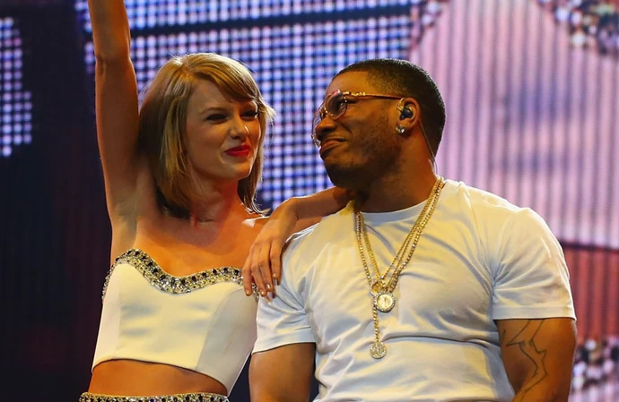 Taylor Swift and Nelly on stage together in 2015