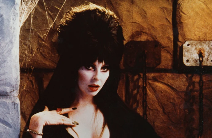 Cassandra Peterson portrays horror hostess Elvira, Mistress of the Dark